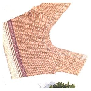 Free People NWT crop off the shoulder knit blouse